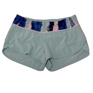 Lululemon Mint Green Size 6 Speed up Shorts
